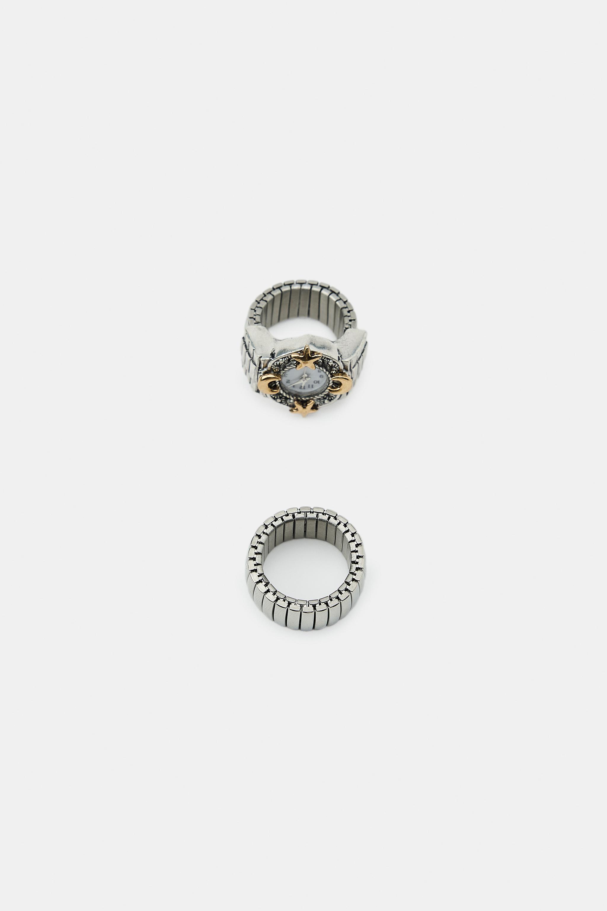 LOT DE 2 BAGUES MAILLES MONTRE